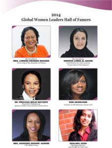 Global Women Leaders Hall of Famers 2014 A