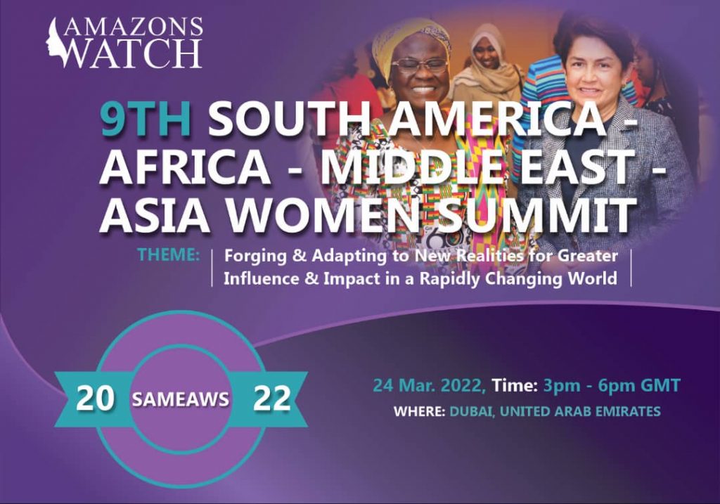 The 9th South America – Africa – Middle East- Asia Women Summit (Sameaws) – Dubai 2021