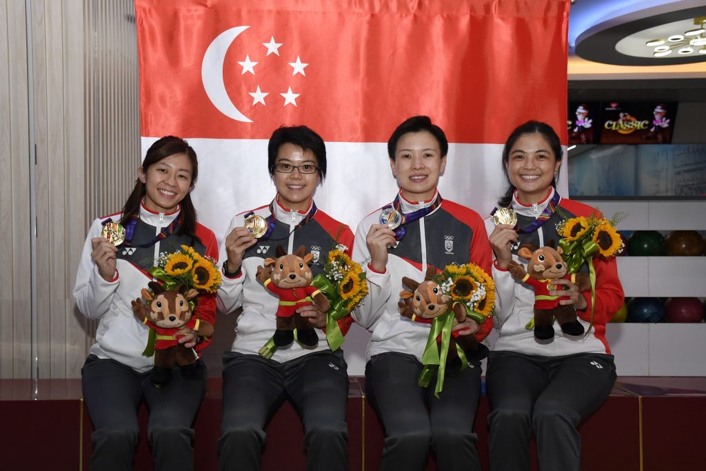 Singapore's women complete sweep of bowling golds at SEA Games ...