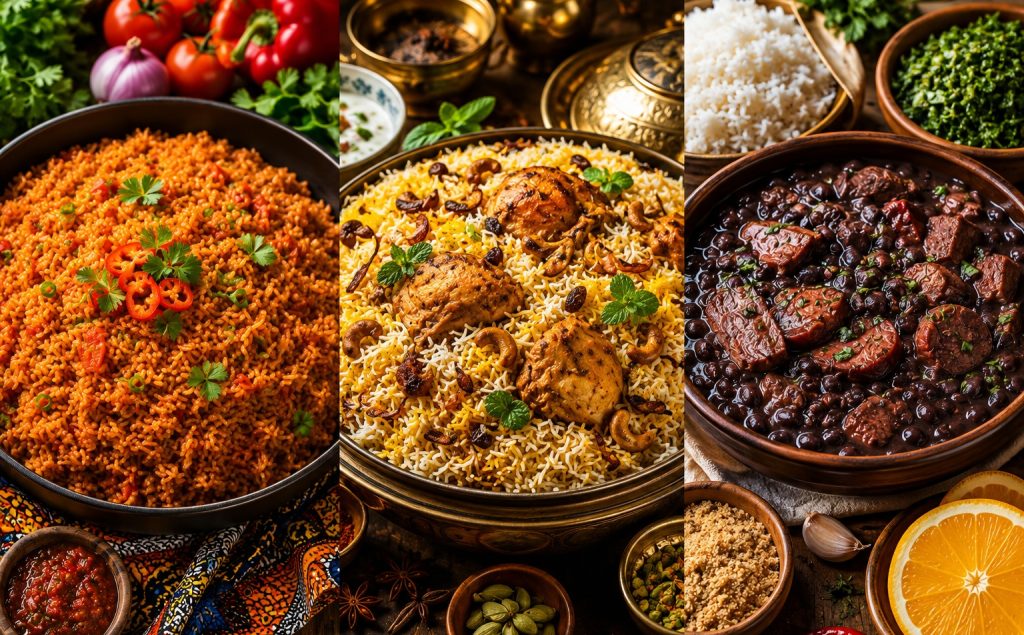 Jollof, Biryani, Feijoada: One Global Rice Dish, Three Regional Shortcuts